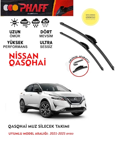 Nissan Qashqai Ön Silecek Takımı 2021-2025 Arası Araca Özel