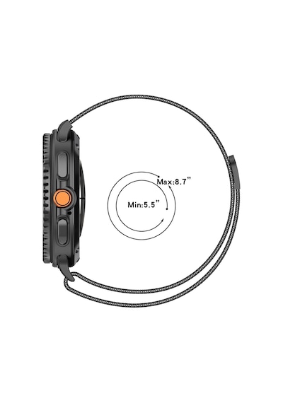 Samsung Uyumlu Galaxy Watch 8 Classic 40 44 46 Mm Manyetik Milanese Çelik Kordon
