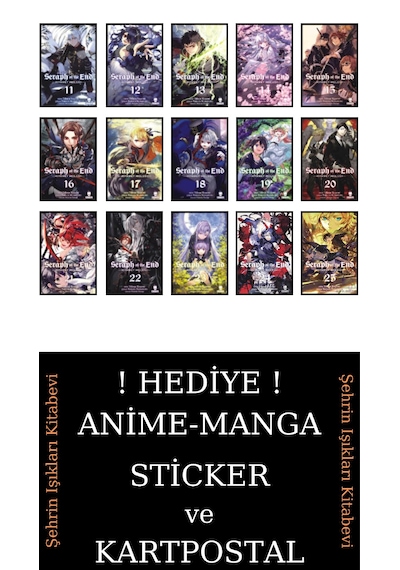 Seraph Of The End 11-25 Eksiksiz Manga Seti 15 Kitap / Anime-manga Sticker Ve Kartpostal