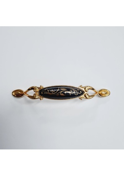 Miray 128 Mm Metal Gold Siyah Desenli / 5 Adet Altın