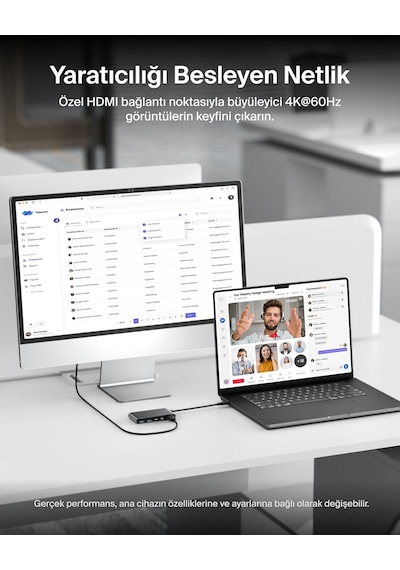 Belkin Usb-c Hub, 5 Portlu, 60 Hz De 4k Hdmi Ekran Desteği, 100w