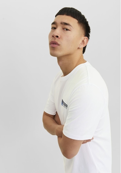 Jack & Jones JJECORP LOGO TEE PLAY Erkek  Kırık Beyaz Tişört