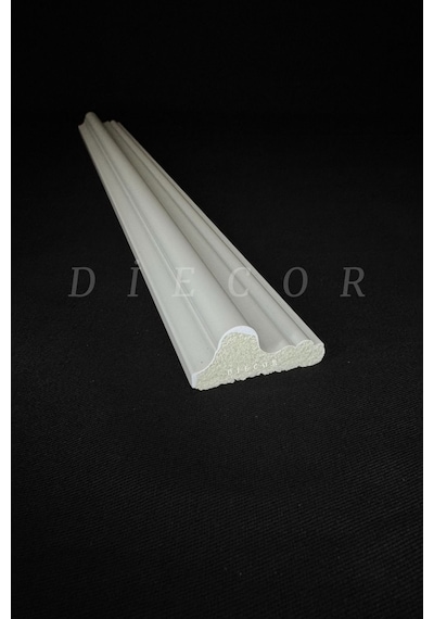 Diecor Dekoratif Boyanabilir 20 Adet 4 Cm Eğimli Polistren Duvar Çıtası Beyaz 4 Cm Model:xa146