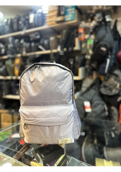 Bagslab Gri Su Geçirmez Kumaş Sırt Çantası 1069 Gri - Beyaz