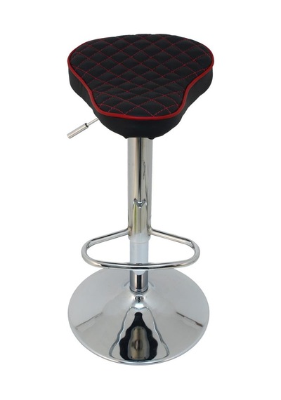 Mobilyakeyfi Boombar Bar Taburesi - Kırmızı Deri - 9538S0116