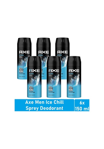 Axe Ice Chill Erkek Sprey Deodorant 6 x 150 ML