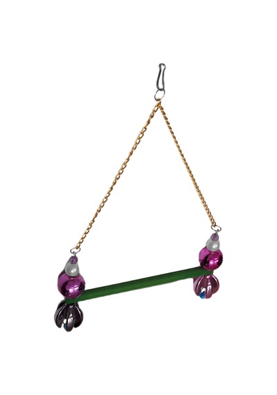 Markapet Lale Boncuklu Ve Tünekli Papağan Salıncağı 15 Cm-23 Cm Renkli
