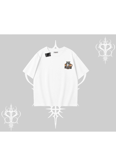 Tarzsokak Need Coffee Right Meow Yazılı Kedi Baskılı Oversize Tshirt Beyaz