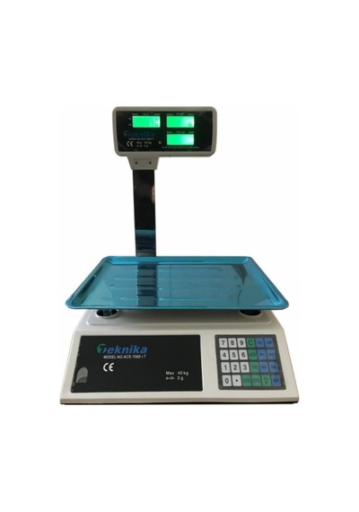 Teknika - Plt 40 KG Kollu Çift Ekranlı Boyunlu Elektronik Terazi