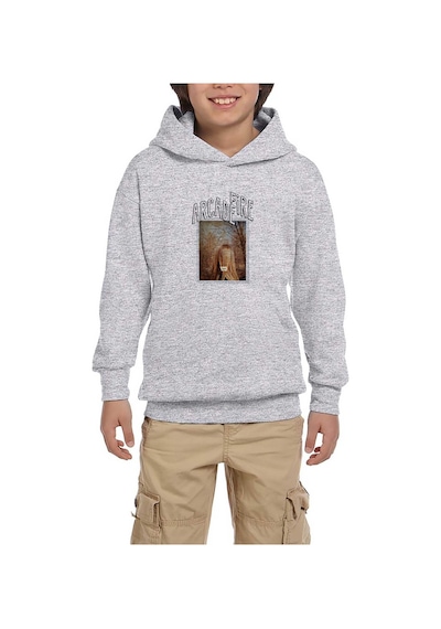 Zepplin Giyim Arcade Fire Owen Pallett Her Gri Çocuk Kapşonlu Sweatshirt Gri