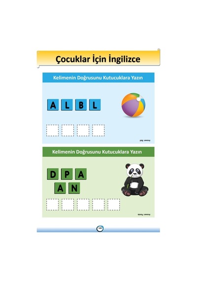 Çocuklar İçin İngilizce Eğitim Seti 3 Kitap + 15 Saat Anlatım