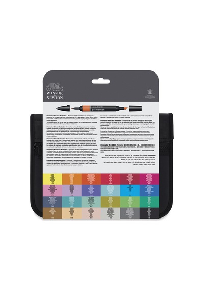 Winsor & Newton Promarker 24+1 Sanat ve Illüstrasyon Çantalı Set