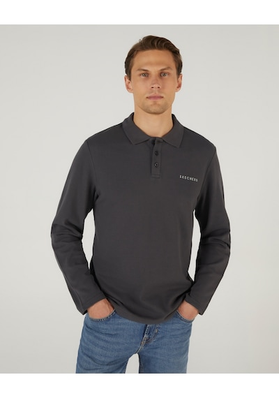 Skechers M Polo Casual Comfort Long Sleeve Polo Erkek Antrasit Polo Yaka Tshirt S242198-003 Antrasit Skechers M Polo Casual Comfort Long Sleeve Polo Erkek Antrasit Polo Yaka Tshirt S242198-003 Antrasit