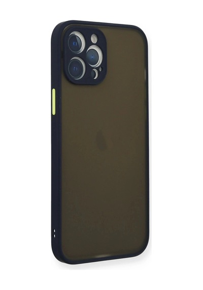 Durukar Apple, Uyumlu iPhone 12 Pro Max Kılıf Montreal Silikon Kapak - Lacivert