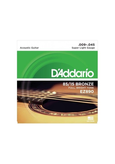 D'addario Ez890 Ez Serisi Akustik Gitar Tel Seti Super Light - 8