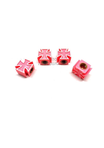 Kare Artı Lüx Sibop Kapağı Pembe Beyaz