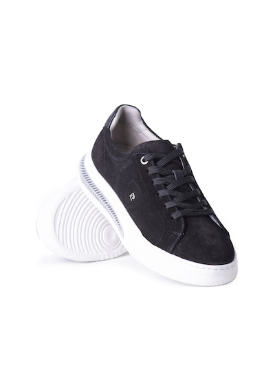 Pierre Cardin 335749 Erkek Günlük Sneaker Ayakkabı Siyah Süet Siyah