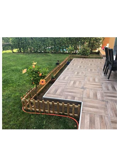 Ahşap Çit Bahçe Çiti Ahşap Bahçe Çiti Dekor Çit 120x30 Çit