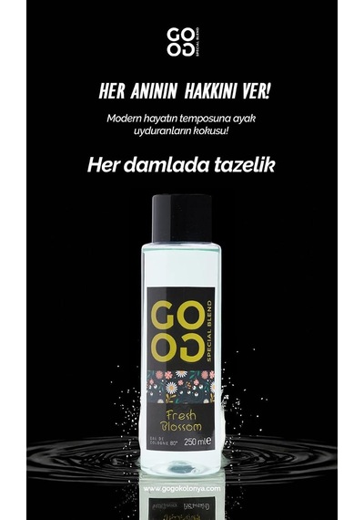 Gogo Fresh Blossom Kolonya 250ml Pet Şişe