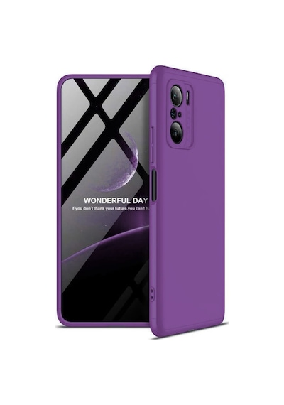 Redmi K40 Pro Uyumlu Silikon Kılıf - Pastel Renk Tonu Kamera Korumalı Esnek Kapak - Mor Mor