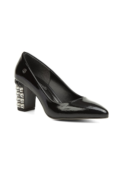 Pierre Cardin® | Pc-51201 - 3478 Siyah Kırısık - Kadın Topuklu  Ay