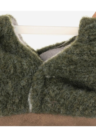 Recycled Woo Wooly Yünlü Haki Barefoot Patik-haki Haki