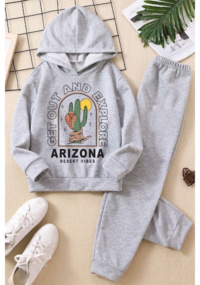 Uyguntarz Çocuk Arizona Eşofman Takımı Gri