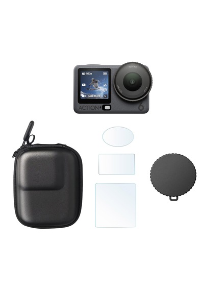 Teknoroket Djı Osmo Action 6 Koruma Seti Taşıma Çantası + Ekran Koruyucu + Lens Cap Siyah