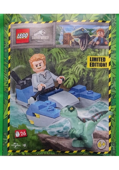 Lego Jurassic World 122331 Owen With Swamp Speeder And Raptor