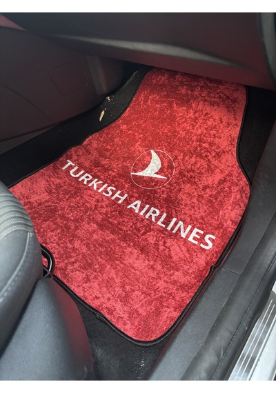 Lüx Oto Halı Paspas Desenli Yıkanabilir Universal Her Araca Uyumlu Turkish Air