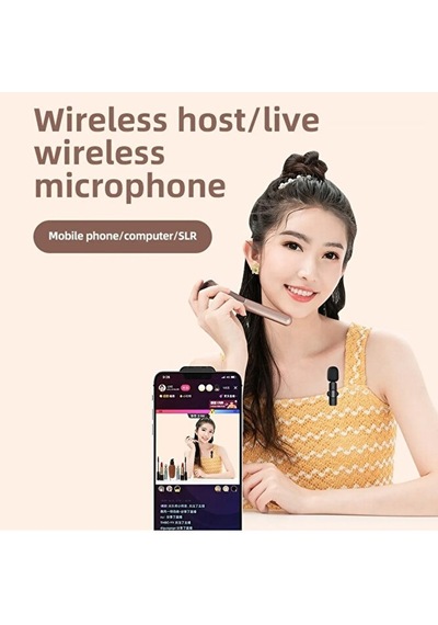 Type-c Girişli Telefon Uyumlu Kablosuz Mikrofon Bluetooth Röporta