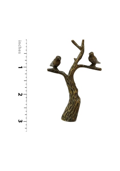 Royal Designs Ağaçtaki Küçük Kuşlar 7,62 Cm Lamba Gölgeliği İçin Lamba Tepesi, Antika Pirinç