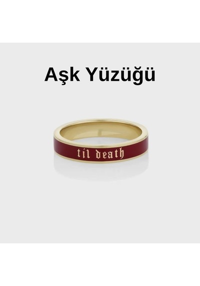 925 Ayar Gümüş Sonsuza Kadar Aşk Yüzüğü, Sevgili Til Death Model Erkek & Kadın Gümüş