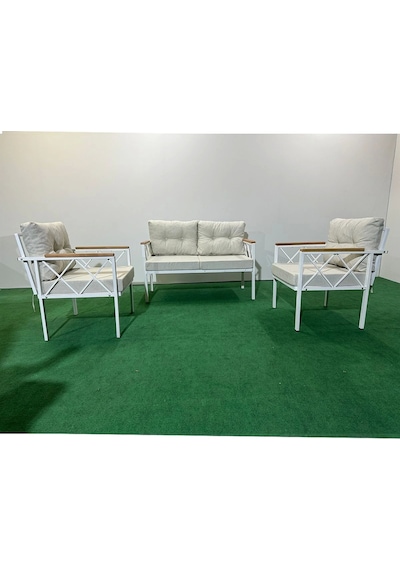 2+1+1 Beyaz Profil Balkon-bahçe-kafe- Çay Seti-koltuk Takımı-oturma Grubu-ofis Koltuğu Krem 2+1+1 Beyaz Profil Balkon-bahçe-kafe- Çay Seti-koltuk Takımı-oturma Grubu-ofis Koltuğu Krem