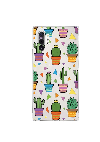 Samsung Galaxy Note 10 Plus İle Uyumlu Water Color 4 Kamera Korumalı Şeffaf Kılıf Şeffaf