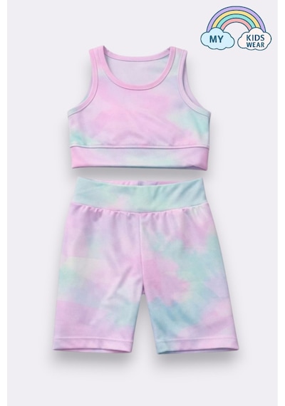 My Kids Wear Kız Çocuk Çok Amaçlı Batik Desenli Mayo & Spor Takımı 12438 Açık Mavi - Somon My Kids Wear Kız Çocuk Çok Amaçlı Batik Desenli Mayo & Spor Takımı 12438 Açık Mavi - Somon