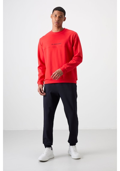 Tommy Life Fiesta - Lacivert Pamuklu Kalın Yumuşak Dokulu Comfort Fit Baskılı Erkek Eşofman Takım - 85253 Kırmızı - Lacivert Tommy Life Fiesta - Lacivert Pamuklu Kalın Yumuşak Dokulu Comfort Fit Baskılı Erkek Eşofman Takım - 85253 Kırmızı - Lacivert
