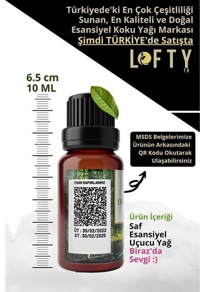 Lofty Vanilya Saf Uçucu Yağ 10ml -%100 Doğal Esansiyel Yağ Buhurdanlık, Difüzör Ve Oda Kokusu İçin Ferahlatıcı Etki Diğer
