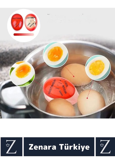 Premium Yanmaz Erimez 3 Farklı Zamanlayıcılı Haşlama Yumurta Pişirme Derecesi Egg Timer Çok Renkli