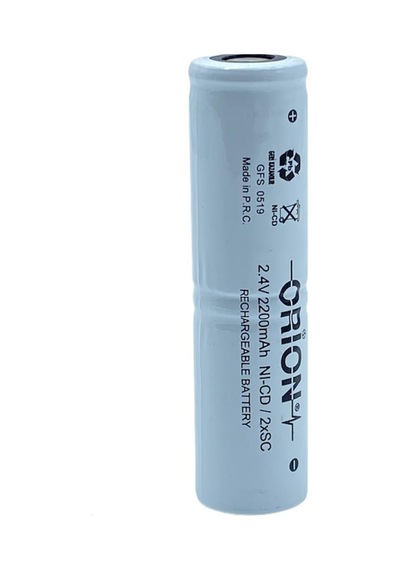 Orion 2200 mAh 2.4 V SC Ni-CD Şarj Edilebilir Pil