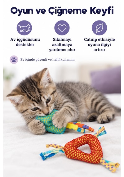 Petstages Dental Health Chews Catnipli Peluş Kedi Oyuncağı