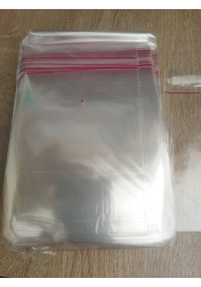100 Adet 10x15 Cm Bantlı Yapışkanlı Şeffaf Opp Jelatin Poşet 10x10+5 Şeffaf 10 X 15