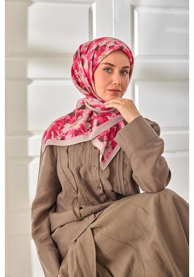 Silk Home Velora Eşarp 161001-43 Gri, Siyah, Bordo, Pembe, Vizon, Fuşya