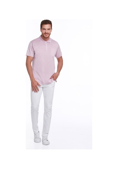 Hatemoğlu Lila Regular Fit %100 Pamuk Basic Polo Yaka Tişört-Lila