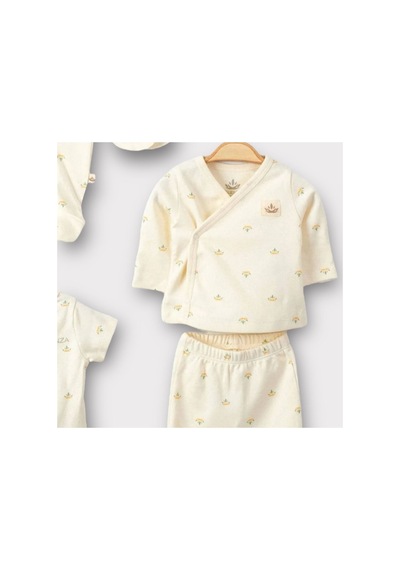 Altıntaş Baby Yenidoğan Hastane Çıkışı %100 Organik Natural 10 Parça Takım Set Bej Bej