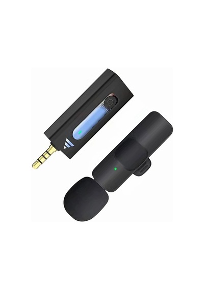 Platoon Pl-2703 K35 Wireless Jaklı Tak Çalıştır Aux Girişli Kablosuz Mini Taşınabilir Yaka Mikrofonu