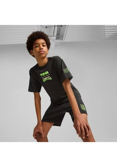 Puma Puma X Tmnt Relaxed Aop Tee Çocuk T-shırt 63008601 SIYAH