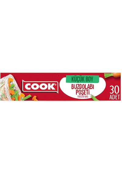 Cook Buzdolabı Poşeti 20x30 Cm 30 Adet Küçük Boy