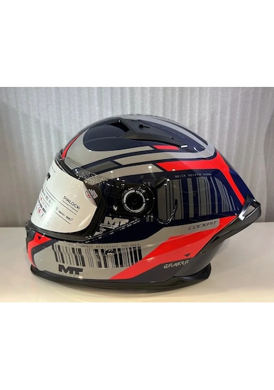 Kask Mt Braker Sv Cockpit C5 Parlak Mavi Çok Renkli