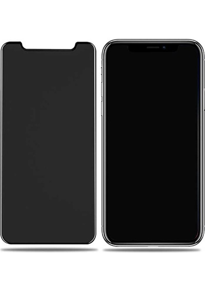 Apple Uyumlu   iPhone Xs 5.8 Zore Rika Premium Privacy Temperli Cam Ekran Koruyucu